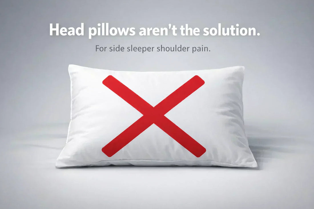 Head pillows aren't design to support your shoulder